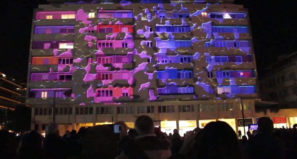 videomapping pescarafestival pescara 2017 Proyecciones en paredes Proyección de video